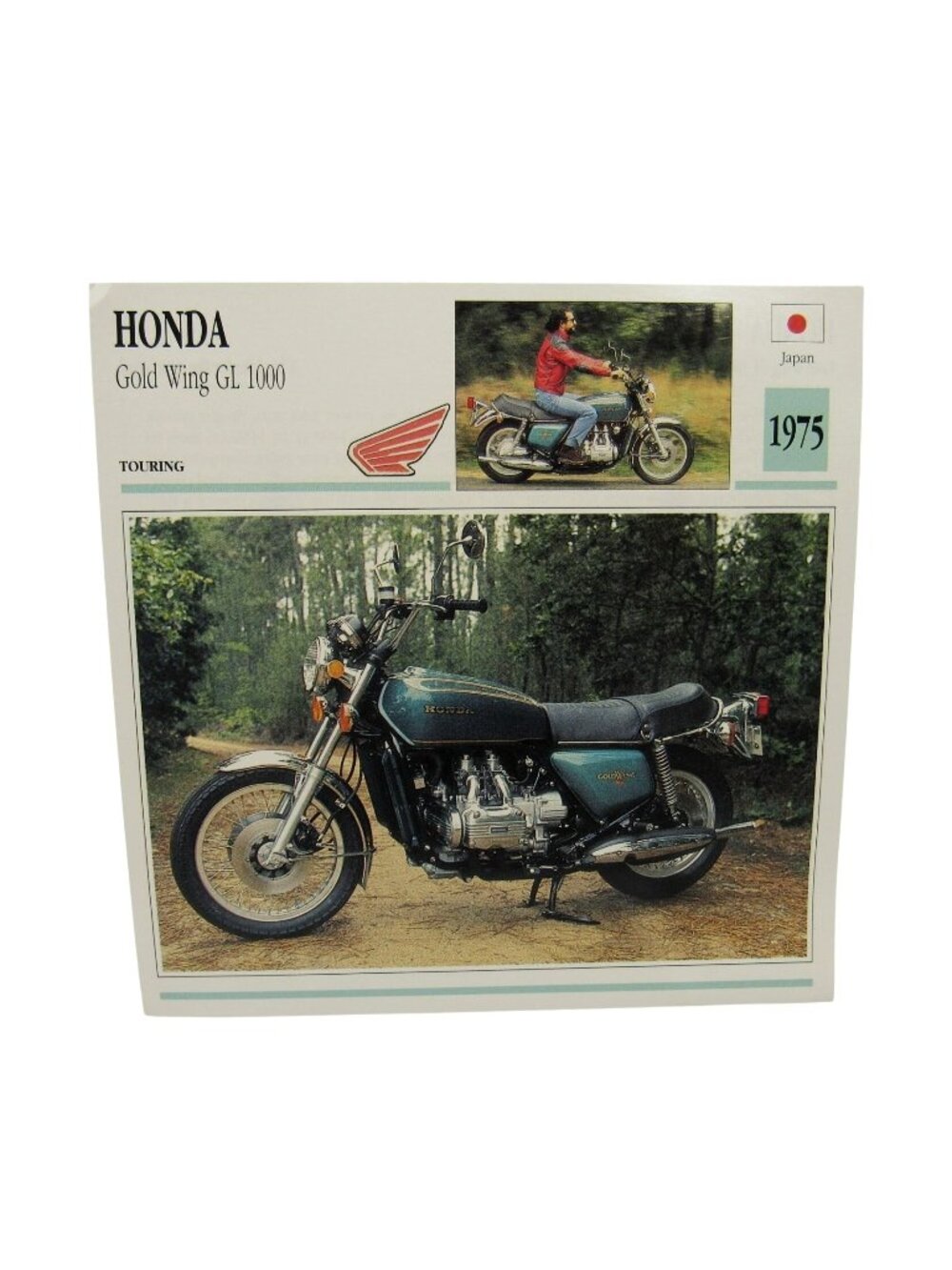 Honda Gold Wing GL 1000 1975 Japan Touring Atlas Edito-Service SA Card